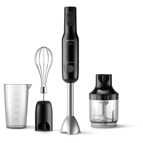 Блендер погружной PHILIPS HR2543/90, 700 Вт, 2 скорости, 3 насадки, стакан