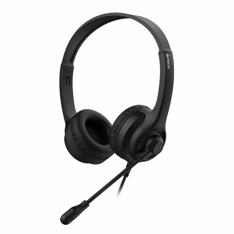 Наушники с микрофоном (гарнитура) A4TECH HU-8, проводные, 2 м, USB