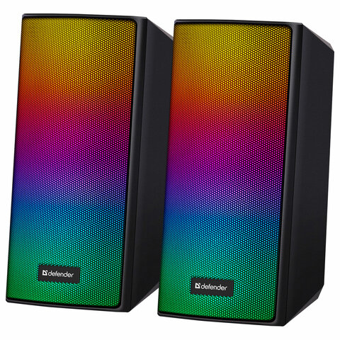 Колонки компьютерные DEFENDER SPITFIRE 2.0, 6 Вт, Bluetooth, питание от USB