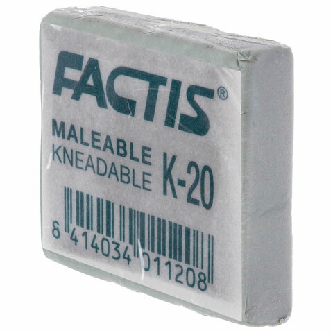 Ластик-клячка художественный FACTIS K 20 (Испания), 37х29х10 мм, супермягкий, CCFK20