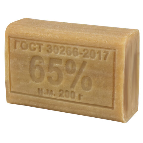 Мыло хозяйственное 65%, г, МЕРИДИАН, без упаковки, МИНПРОМТОРГ
