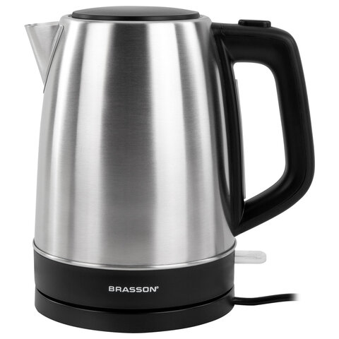 Чайник BRASSON (БРАССОН) KT-040, 1,7 л, 2200 Вт, индикатор уровня воды, сталь