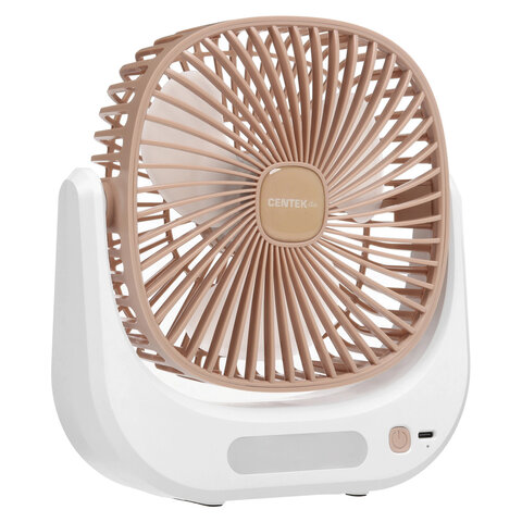 Вентилятор настольный CENTEK CT-5041, USB-питание, 3 режима, LED-подсветка, d=10 см, 5 Вт