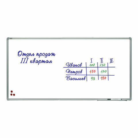 Доска магнитно-маркерная см, алюминиевая рамка, лаковое покрытие, 2х3 (Польша), TSA1224