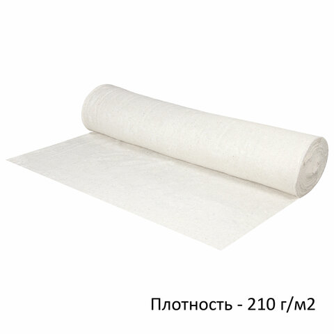 Полотно ХПП холстопрошивное ПЛОТНОЕ светлое, 1,5х50 м, 210(±10) г/м2, шаг 2,5 мм, LAIMA Премиум