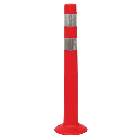 Столбик ограждения сигнальный упругий , 750 мм, с двумя светоотражающими полосами, ССУ-750