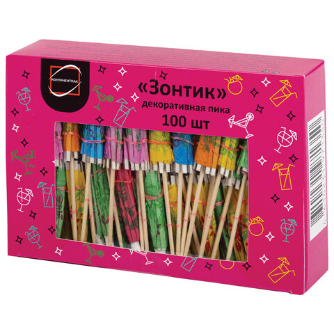Пики для канапе бамбуковые 