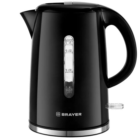 Чайник BRAYER BR1032, 1,7 л, 2200 Вт, закрытый нагревательный элемент, автоотключение, пластик, 1032BR