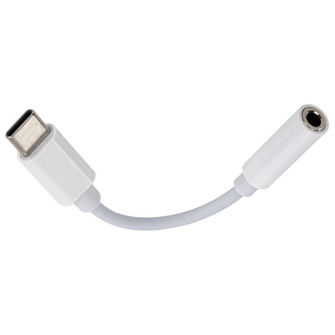Переходник для наушников с Type-C на AUX (MINI JACK 3.5 мм), SONNEN, 0,1 м