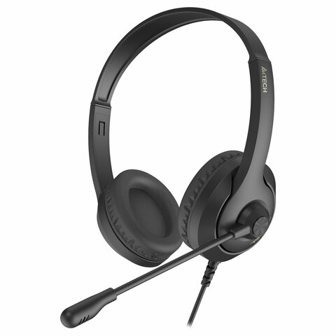 Наушники с микрофоном (гарнитура) A4TECH Fstyler FH100U, проводные, 2 м, USB