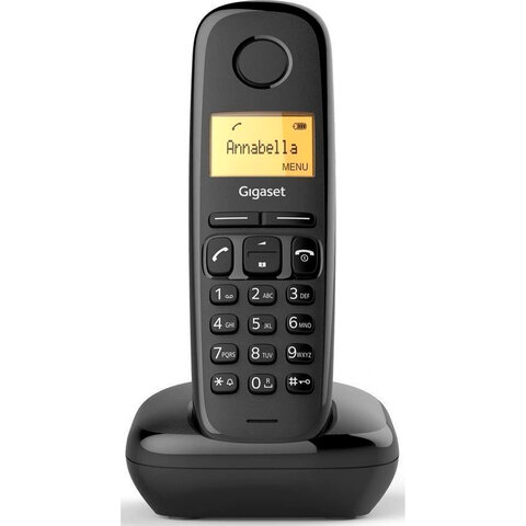 Радиотелефон GIGASET A170, память 50 номеров, АОН, повтор, часы, S30852-H2802-M2
