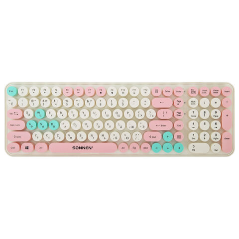 Клавиатура беспроводная USB, 105 клавиш, SONNEN K303PM