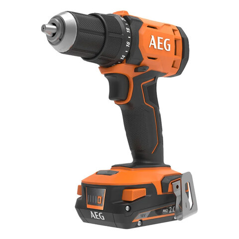 Дрель-шуруповерт аккумуляторная, 18 В, 60 Нм, Li-ion 2х2 Ач, AEG BS18G4-202C