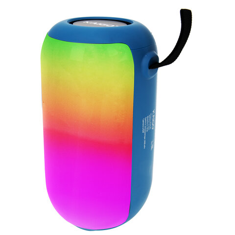 Колонка портативная влагозащищенная KAIGO (КАЙГО) BTW185, 20 Вт, Bluetooth, USB, Micro SD, AUX, RGB, TWS, FM