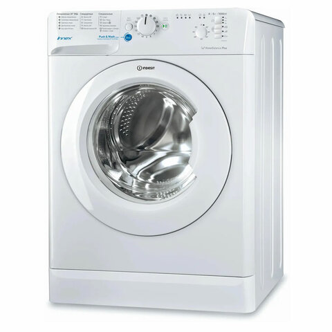 Стиральная машина INDESIT BWSB 51051, 1000 об/мин, 5 кг, фронтальная загрузка, 17 программ
