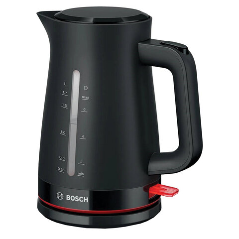 Чайник BOSCH TWK3M123, 1,7 л, 2400 Вт, закрытый нагревательный элемент, пластик