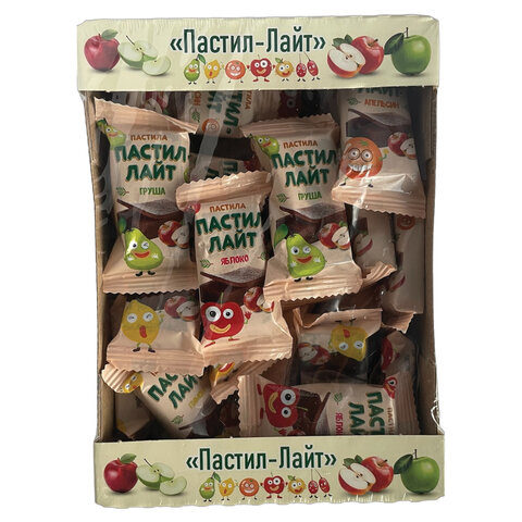 Пастила фруктовая Пастил-Лайт, ассорти вкусов, без добавления сахара, для детского питания, г, УТ-00003119