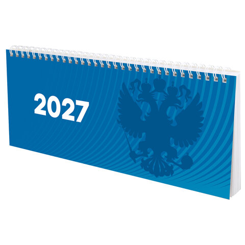 Планинг датированный 2027 мм, STAFF, гребень, картонная обложка, 64 листа, 