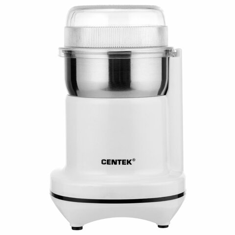 Кофемолка CENTEK CT-1365, мощность 250 Вт, вместимость 70 г, пластик, CT-1365 White