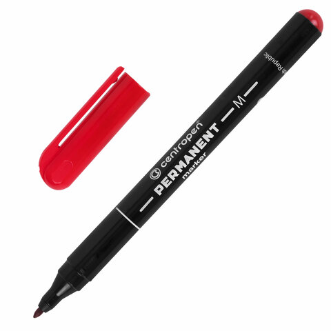 Маркер перманентный CENTROPEN 2846, тонкий наконечник, 1 мм, 6 2846 9404