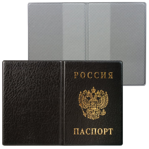 Обложка для паспорта с гербом, ПВХ, ДПС, 2203.В-107