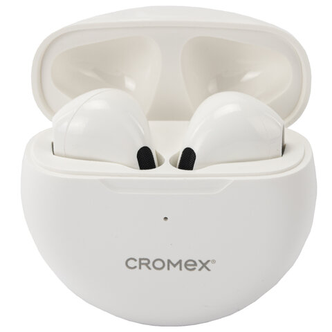 Наушники беспроводные TWS вкладыши с микрофоном CROMEX (КРОМЕКС) EP-T28W, Bluetooth 5.4