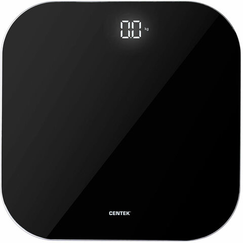 Весы напольные CENTEK CT-2440, электронные, вес до 180 кг, квадрат, стекло