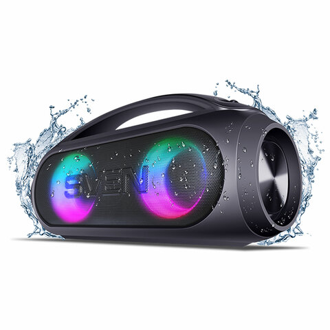 Колонка портативная SVEN PS-380, 40 Вт, TWS, Bluetooth, FM, USB, SV-021290