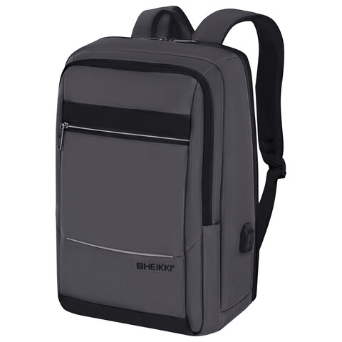 Рюкзак HEIKKI ELECT (ХЕЙКИ) универсальный, отделение для ноутбука, USB-порт, 44х30х16 см