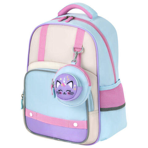 Рюкзак BRAUBERG KIDS MODE с кошельком в комплекте, 1 отделение, 