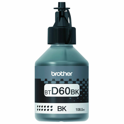 Чернила BROTHER (BTD60BK) для СНПЧ DCP-T310/T510W/T710W, оригинальные, ресурс 6500 страниц