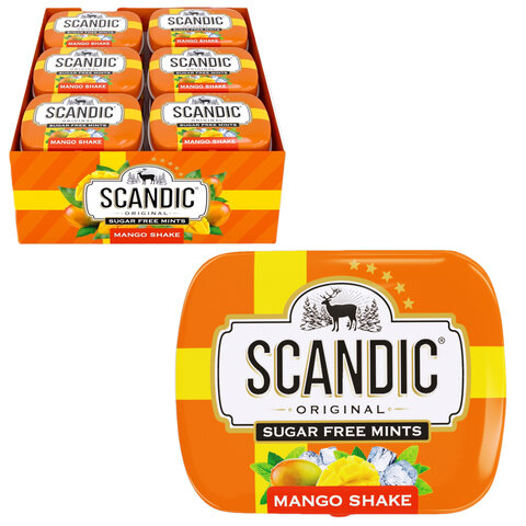 Драже освежающие SCANDIC без сахара со вкусом 