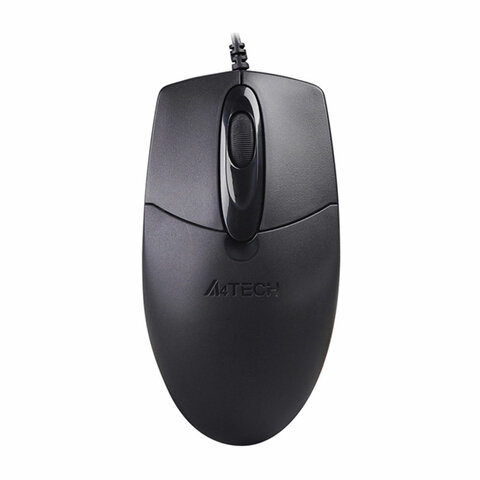 Мышь проводная A4TECH OP-720, USB, 2 кнопки + 1 колесо-кнопка, оптическая