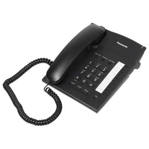 Телефон PANASONIC KX-TS2382RUB, память 10 последних набранных номеров, тональный/импульсный режим, повтор