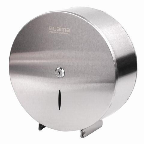 Диспенсер для туалетной бумаги LAIMA PROFESSIONAL INOX, (Система T2) малый, нержавеющая сталь, матовый