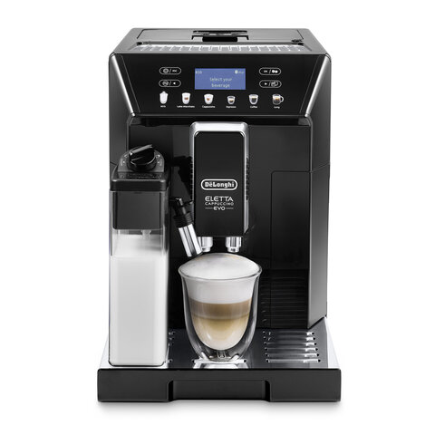 Кофемашина DELONGHI Eletta Cappuccino Evo ECAM46.860.B, 1450 Вт, объем 2 л, автокапучинатор