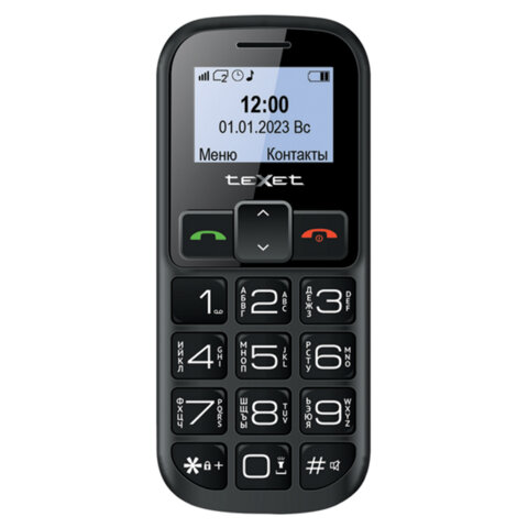 Телефон мобильный TEXET TM-B322, 2 SIM, 1,44