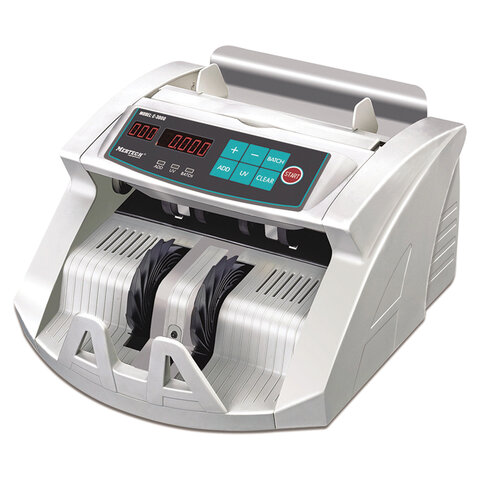 Счетчик банкнот MERTECH C-3000 WHITE, 1000 банкнот/мин, ИК, УФ детекция, фасовка