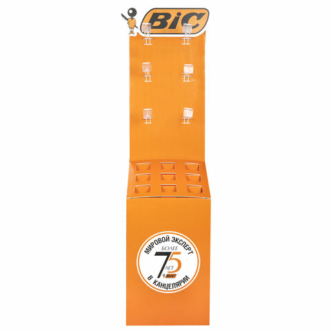 Стойка напольная для размещения товара BIC, 180х40х40 см, 9 отделений, 6 крючков, БЕЗ НАПОЛНЕНИЯ