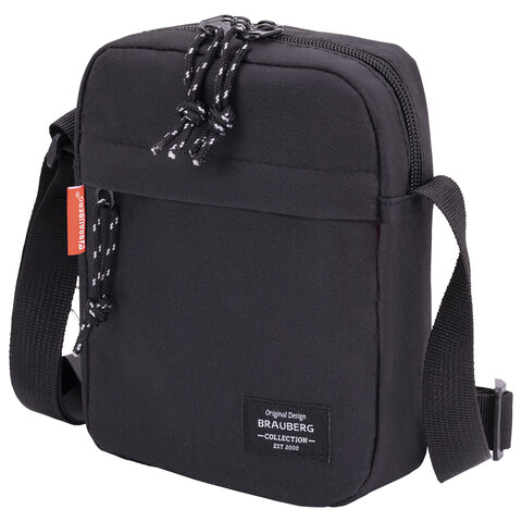 Сумка на плечо BRAUBERG COMPACT, два кармана, 19х14х5 см