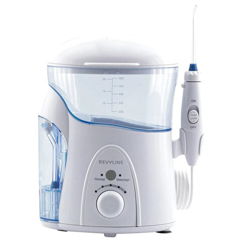 Ирригатор для полости рта REVYLINE RL 500, стационарный, емкость резервуара 0,6 л, 7 насадок