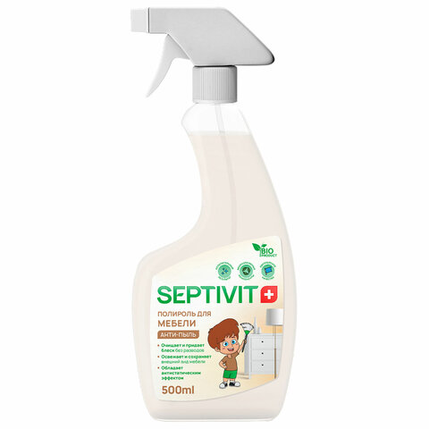 Полироль для мебели мл, SEPTIVIT, биоразлагаемый, триггер