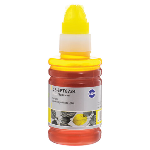 Чернила CACTUS (CS-EPT6734) для СНПЧ EPSON L800/L810/L850/L1800, 0,1 л