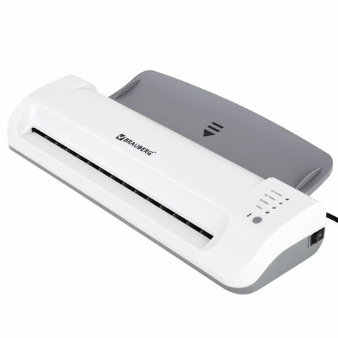 Ламинатор BRAUBERG SILVER MAX A3, толщина пленки 60-200 мкм, скорость 32 см/мин.