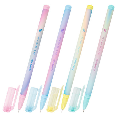 Ручка гелевая BRAUBERG GRADE PASTEL, игольчатый узел 0,5 мм, линия письма 0,3 мм