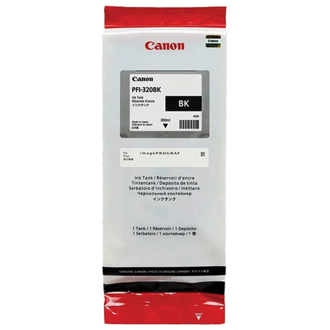 Картридж струйный CANON (PFI-320BK) для imagePROGRAF TM-200/205/300/305, мл, оригинальный, 2890C001