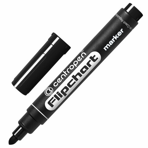 Маркер для бумажного флипчарта CENTROPEN, НЕПРОПИТЫВАЮЩИЙ, 2,5 мм, 8550, 5 8550 0112