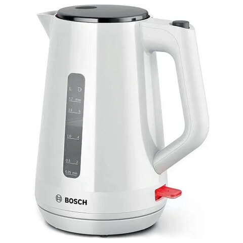 Чайник BOSCH TWK1M121, 1,7 л, 2400 Вт, закрытый нагревательный элемент, пластик