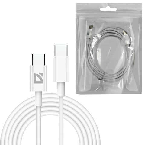 Кабель USB Type-C-Type-C, 60 Вт, 2 м, DEFENDER F182
