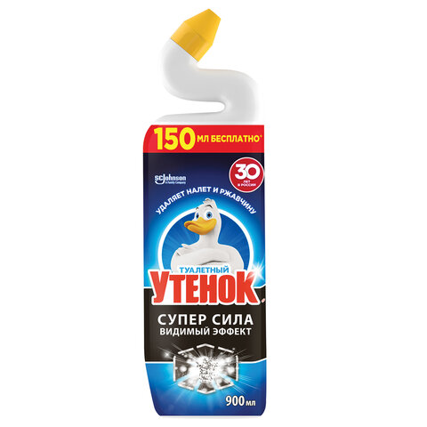 Средство для сантехники/уборки туалета мл, ТУАЛЕТНЫЙ УТЕНОК Супер Сила 